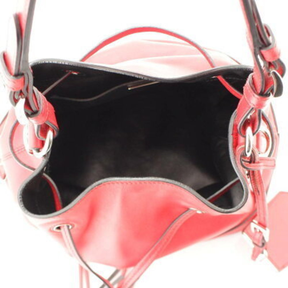 Prada Drawstring One Shoulder Bag Red - image 6